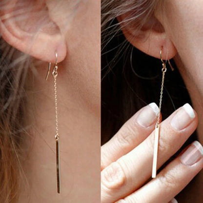 New Fashion Trend Unique Design Elegant Delicate Long Snake Bone Chain Tassel Earrings Women Jewelry Wedding Party Premium Gifts