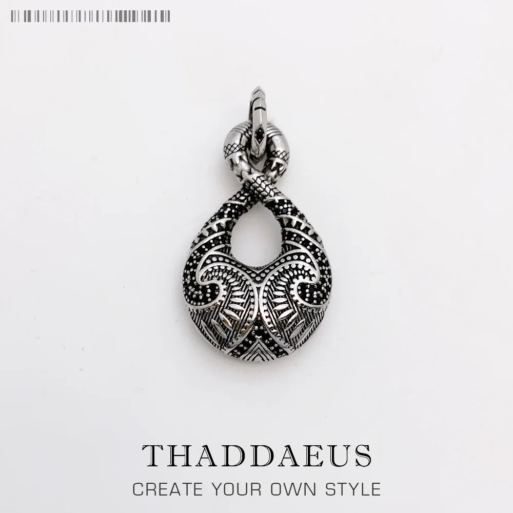 Pendant Black Love Knot Maori Cross Tooth Diver Fashion Rebel Street Jewelry Europe Bijoux Accessories Gift For Men Woman