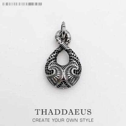 Pendant Black Love Knot Maori Cross Tooth Diver Fashion Rebel Street Jewelry Europe Bijoux Accessories Gift For Men Woman