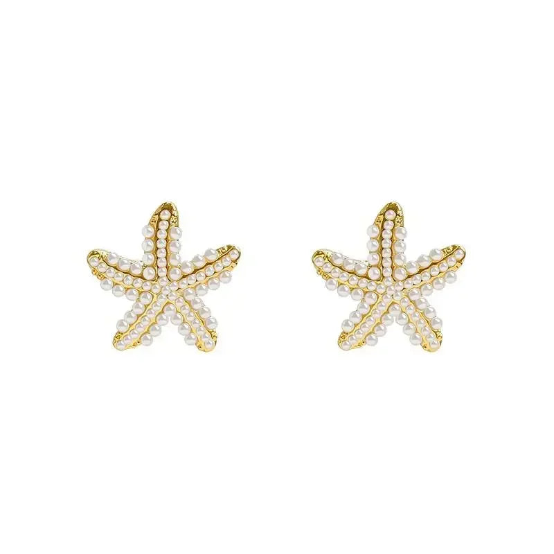 New Type Of Starfish Earrings For Sleeping Women's Temperament Exquisite Design Earrings Party Gifts Women's Fashion Jewelry