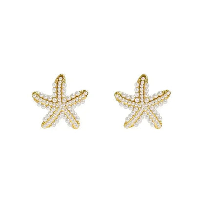 New Type Of Starfish Earrings For Sleeping Women's Temperament Exquisite Design Earrings Party Gifts Women's Fashion Jewelry
