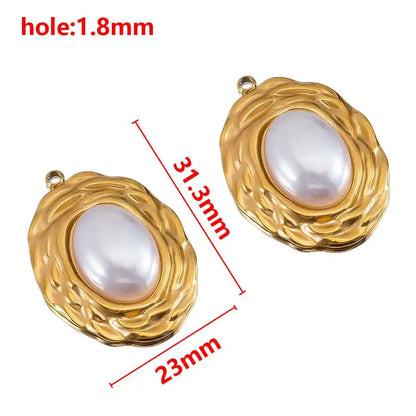 Stainless Steel Pendants Collection Cute Marine Style Pendants Various Earring Components DIY Necklace Jewelry Accessories