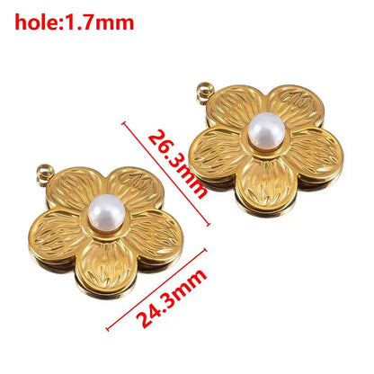 Stainless Steel Pendants Collection Cute Marine Style Pendants Various Earring Components DIY Necklace Jewelry Accessories