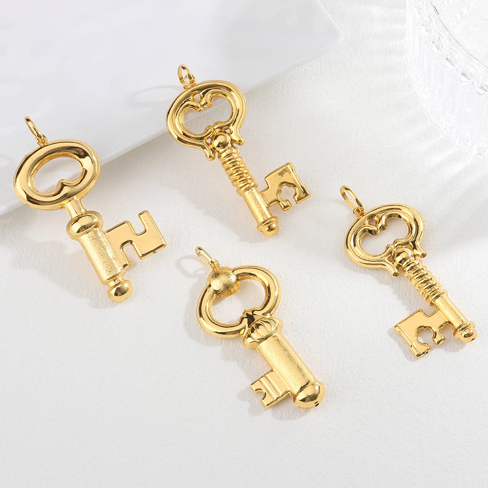 Pendant Necklace with Chain Gold Plated Dubai African Accessories For Women Big Size Men Hip Hop Fashion Jewelry
