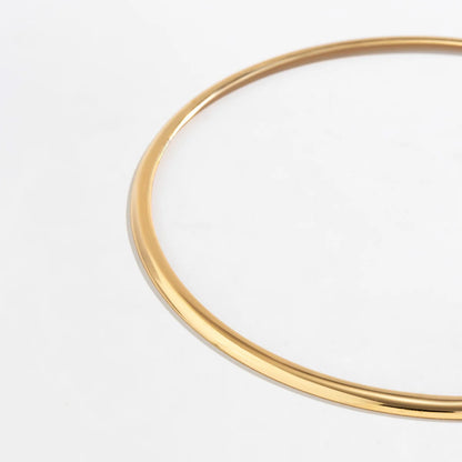 Elegant Simple Chunky Circle Torques Necklace for Women Trendy Choker Collar 2023 Fashion Jewelry on the Neck Accessories Female