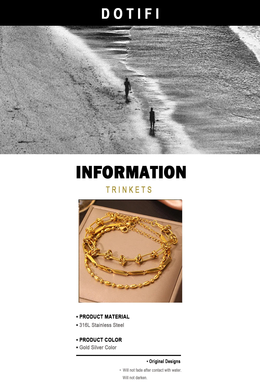 Stainless Steel Bracelet 3 Pieces Popular Creative Knotted Rhombic Chain Fine Bracelet For Women Jewelry Unusual Gift New Senior