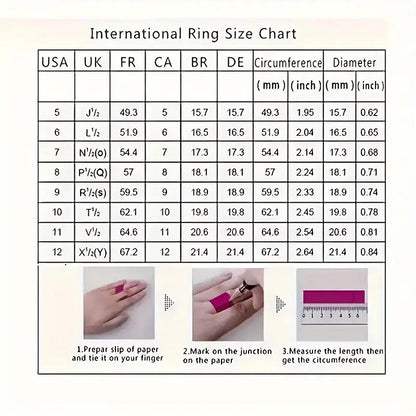 2024 new Luxurious Blue Red Zircon Fashion Men's and Women's Rings Gold Color Anniversary Unisex Jewelry Wedding Rings Wholesale