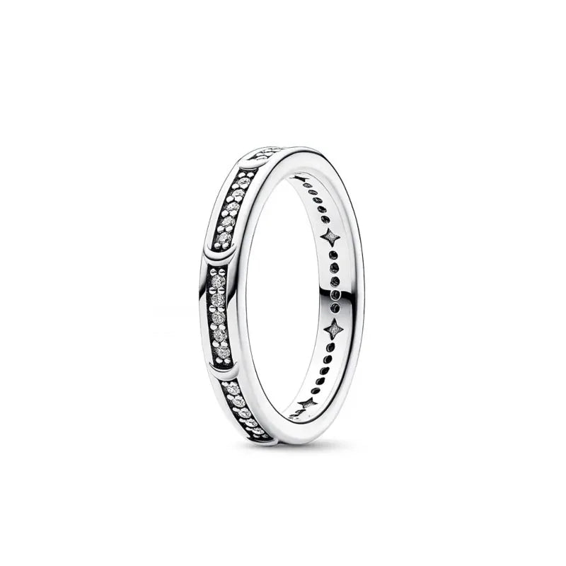 European Ring Rings 925 Sterling Silver Heart Bow Round Size 6789 For Women Men Jewelry Party Fashion Wedding