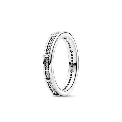 European Ring Rings 925 Sterling Silver Heart Bow Round Size 6789 For Women Men Jewelry Party Fashion Wedding