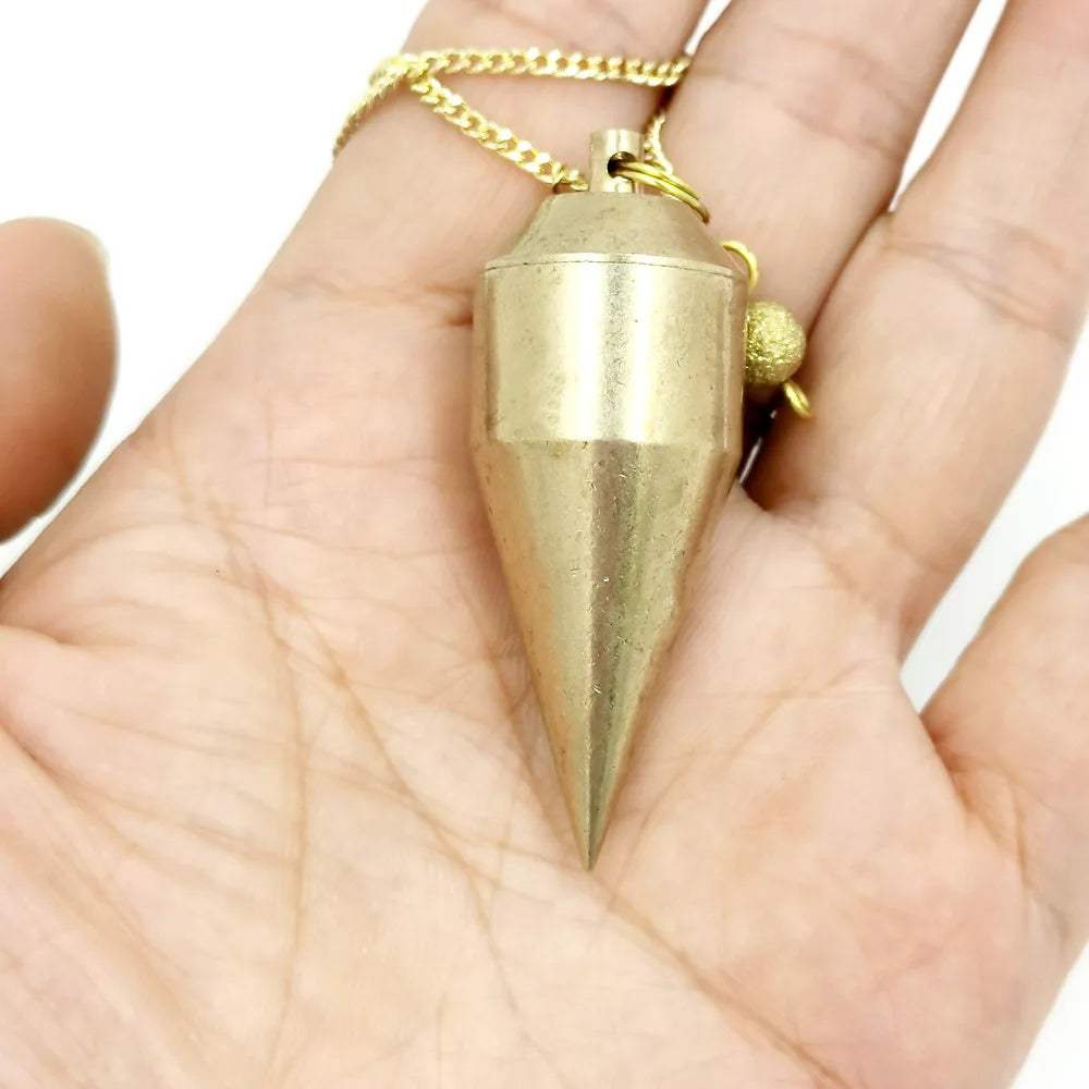 Pendant Divination Copper Pendulum for Fortune-telling Balancing Wicca Antique Dowsing Tool Wayne Pendulo Women Men Reiki Jewelr