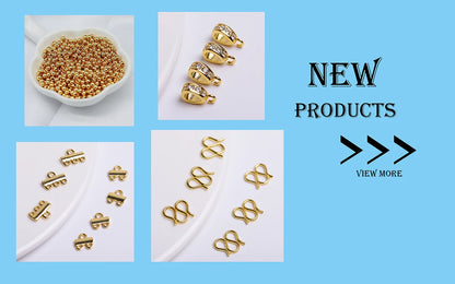 Pendants For Jewelry 18K Gold Plated Brass Heart Charms Pendants For Fashion Necklace Making Supplies DIY Jewelry Accessories