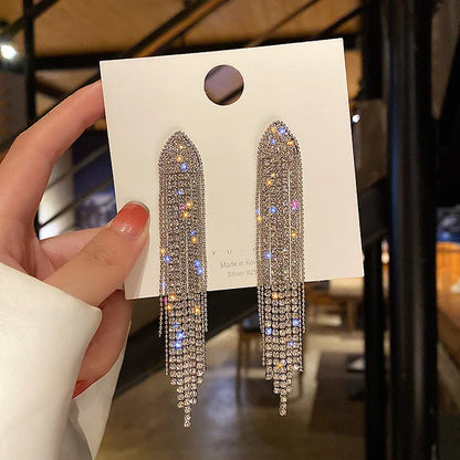 2023 New Fashion Trend Unique Design Elegant Delicate Zircon Water Drop Earrings Women Jewelry Party Premium Gift Wholesale