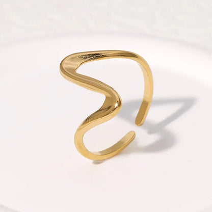 LATS Stainless Steel Gold Color Rings for Women Men 2024 Colorfast Popular Party Personalized Exaggerated Charms Jewelry Gifts