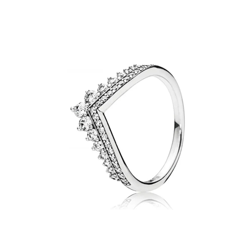 European Ring Rings 925 Sterling Silver Heart Bow Round Size 6789 For Women Men Jewelry Party Fashion Wedding