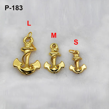 Pendant with Necklace For Women Men 24k Gold Plated Copper 33 Designs Wholesale Fashion Jewelry For Daily Wear Anniversary