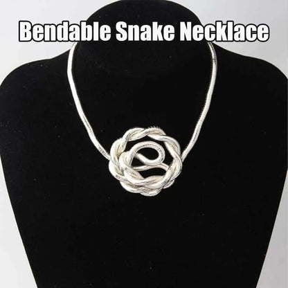 Bendable Snake Necklace Snake Chain Necklace Bendable Necklace Costume Jewelry Cool Snake Accessories For Family Friends