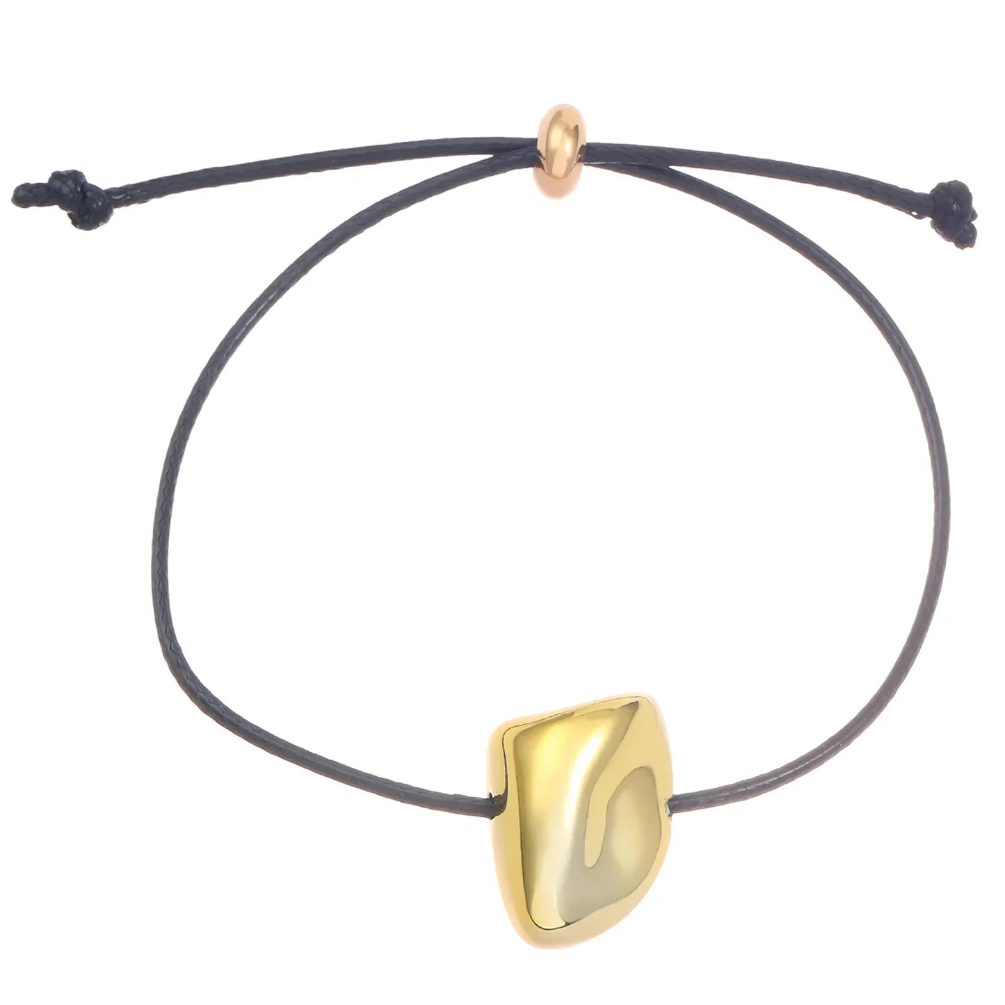 LATS Simple geometry Irregular ball love Heart-shaped knotted rope Necklace for women girl premium adjustable Necklaces Jewelry