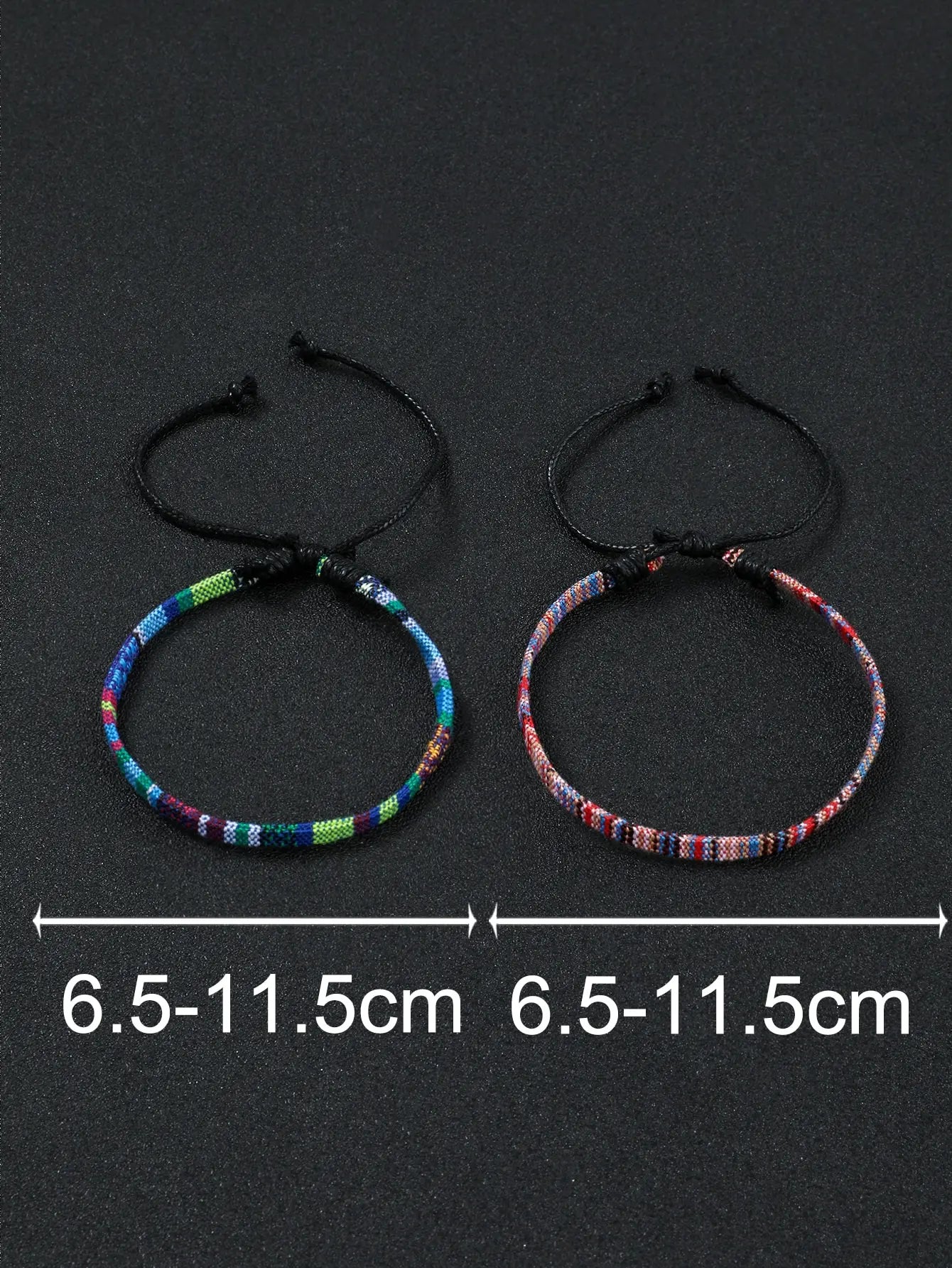 4PCS Summer Bohemian Style Hand-woven Anklets Men and Ladies Couple's Adjustable Anklets Set Beach Leisure