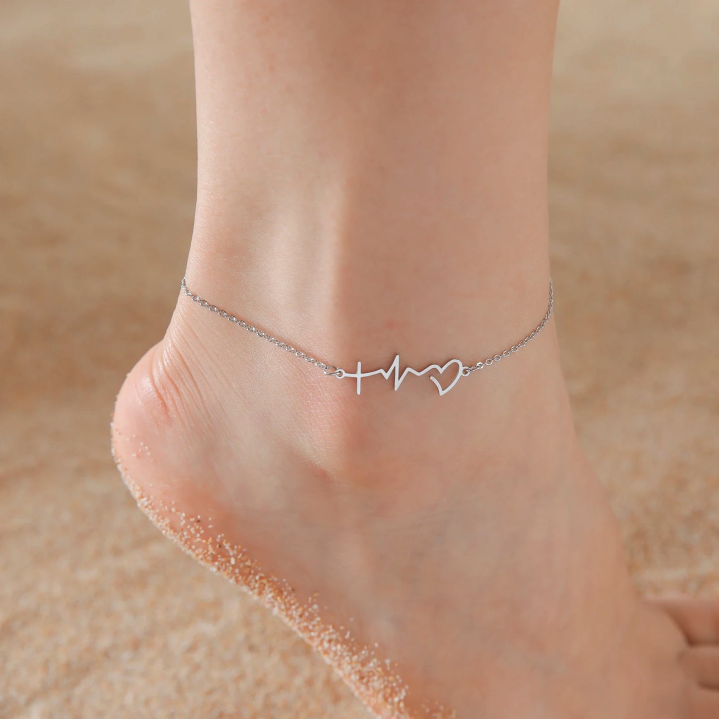 Teamer Cute Walking Cat Anklets for Women Stainless Steel Jewelry Foot Bracelet Fashion Summer Beach Accessories 2025 Wholesale