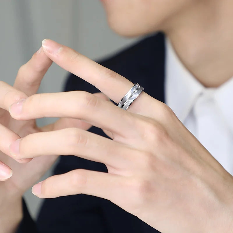 Rings for Men Women 7mm Width Plated Tungsten Carbide Rings Brushed with High Quality Fine Jewelry,Customized
