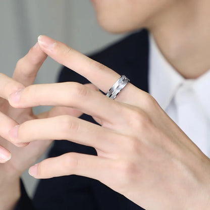 Rings for Men Women 7mm Width Plated Tungsten Carbide Rings Brushed with High Quality Fine Jewelry,Customized