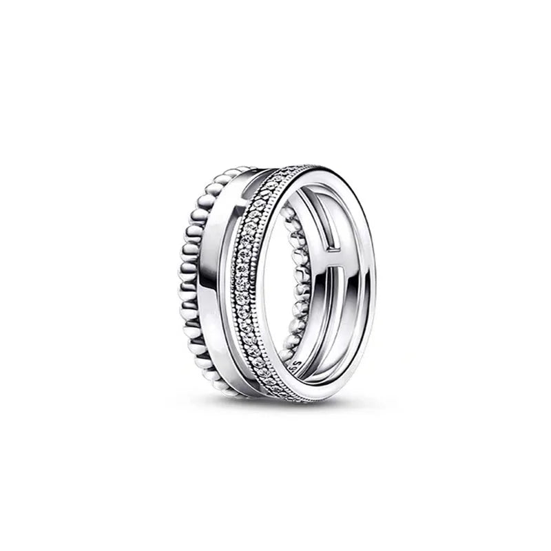 European Ring Rings 925 Sterling Silver Heart Bow Round Size 6789 For Women Men Jewelry Party Fashion Wedding