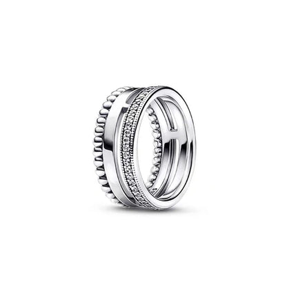 European Ring Rings 925 Sterling Silver Heart Bow Round Size 6789 For Women Men Jewelry Party Fashion Wedding