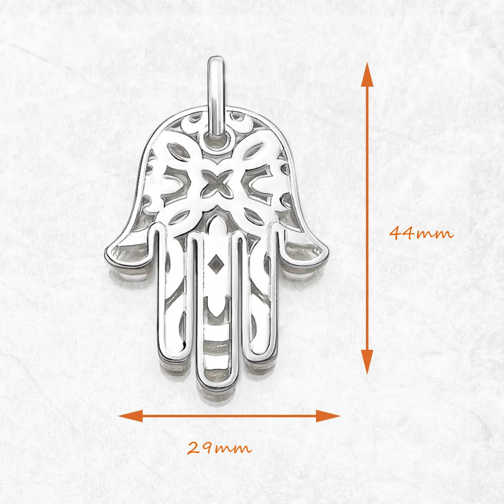 Pendant Hand of Fatima Brand New Fashion Glam Jewelry Europe 925 Sterling Silver Accessories Gift For Women Men