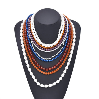 Multi level design, women's necklace, pearl layering, high-end feel, suitable for women, full of sexiness
