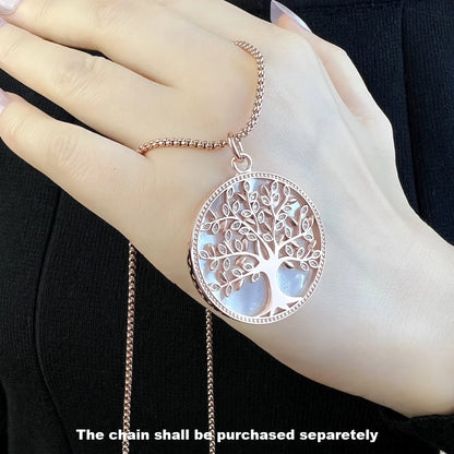 Pendants White Tree Rose Gold Color New Jewelry Romantic Symbol Balance 925 Sterling Silver Accessories Gift For Women
