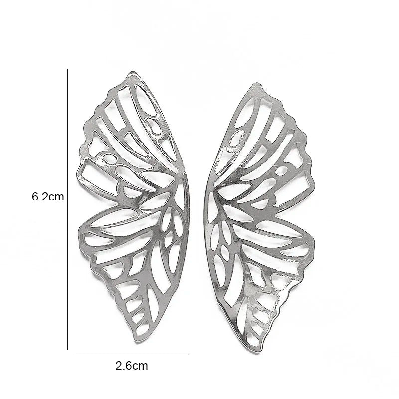 Retro Exaggerate Metal Statement Earrings for Women European Fashion Round Star Square Leaf Twist Geometry Long Earrings Jewelry