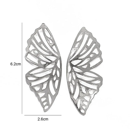 Retro Exaggerate Metal Statement Earrings for Women European Fashion Round Star Square Leaf Twist Geometry Long Earrings Jewelry