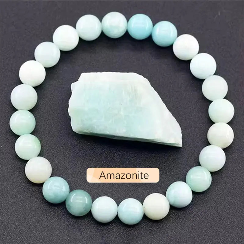 Original stone bracelet for women men trendy Blue Apatite beaded gemstone bracelets boss day scene employee appreciation gifts