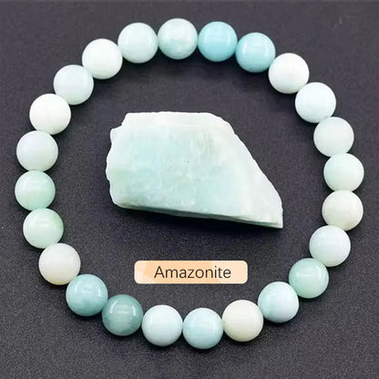 Original stone bracelet for women men trendy Blue Apatite beaded gemstone bracelets boss day scene employee appreciation gifts