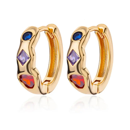 Zircon Star Earring For Women Girl Stainless Steel Hoop Piercing Earring y2k 2023 New Jewelry Accessories aretes free shipping