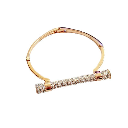 Famous  Luxury Full Crystal  Cuff Bracelets Bangle  For Women Rhinestones   Arm  Jewelry