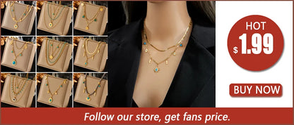 DIEYURO 316L Stainless Steel Minimalist Black White Crystal Reversible Heart Necklace New Fashion Clavicle Chain Jewelry Gif