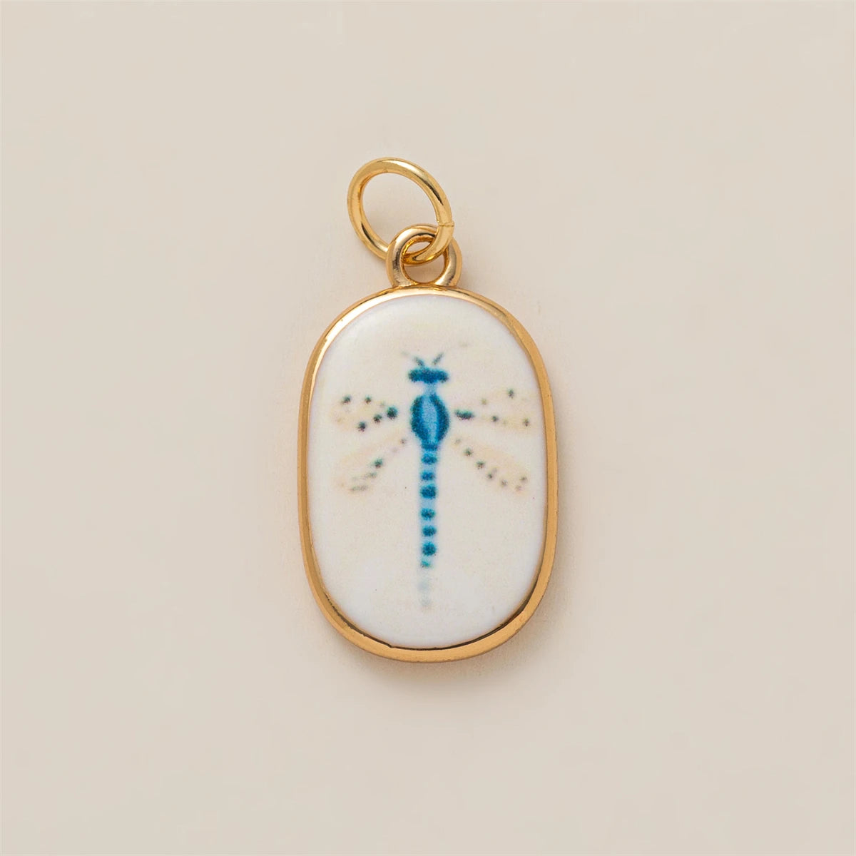 Colorful dopamine pendant with oil droplets, strawberry, crab, heart, shell pattern, color preservation