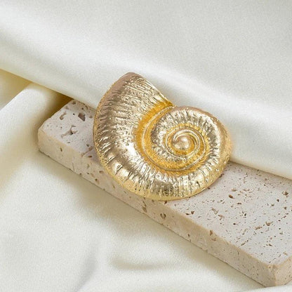 Snail Shell Shape Earrings Big Conch Stud Earrings for Women Bohemia Charm Summer Beach Choker Jewelry Holiday Accessories Gifts