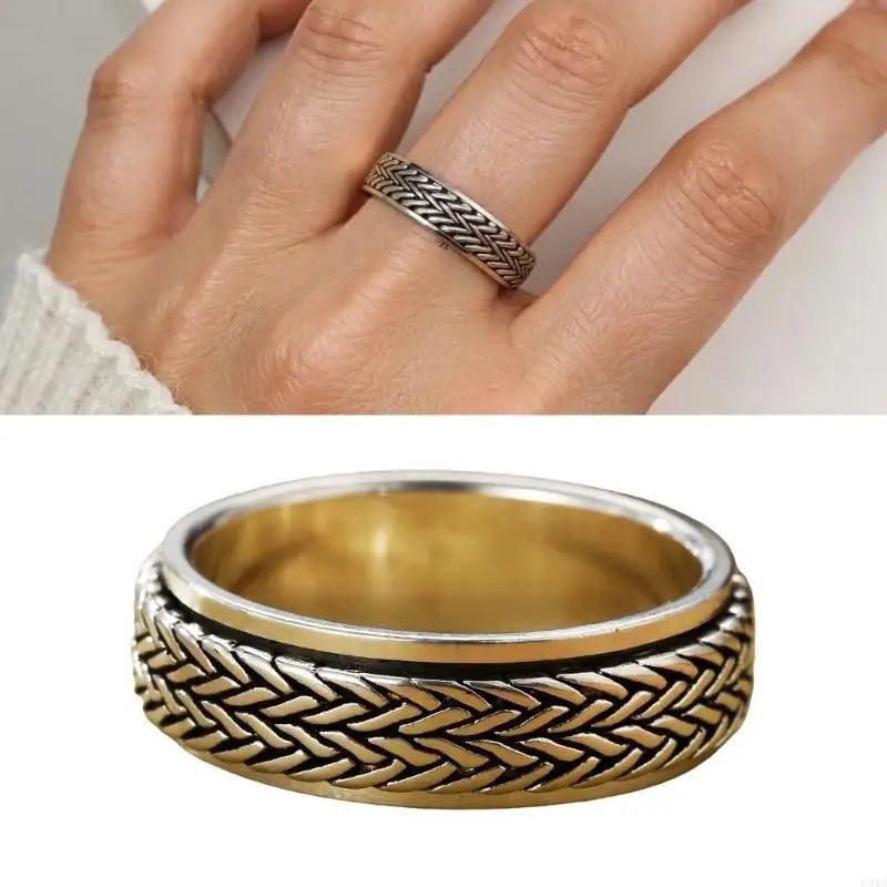 Elegant Rotating Rings for Stress Management and Fashion Enthusiasts Wear F3MD