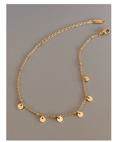Anklets For Women Stainless Steel 18K Gold Plated High Quality No Tarnish Women's Ankle Bracelets Foot Chains Luxury Ankle Strap