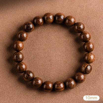 Classic 20mm Handmade Wood Carved Beaded Bracelet With Pendant For Men And Women Jewelry Gift