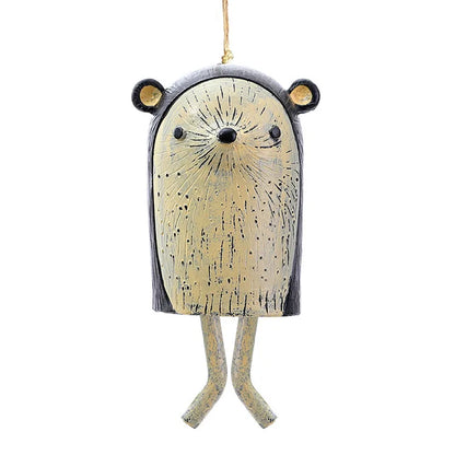 Garden Pendants Bohemian Courtyard Animal Wind Chime Pendants Fun Resin Crafts Home Courtyard Atmosphere Decorations