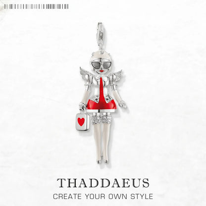 Pendant Female Nurses Doll,Brand New Fashion Jewelry Europe Style 925 Sterling Silver Accessories Gift For Women