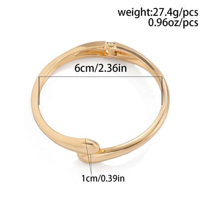 Bracelet for Women 2024 Design Sense Fashion Trend Metal Smooth Water Drop Hug Jewelry Pulseras Mujer Sterling Silver 925 Girl