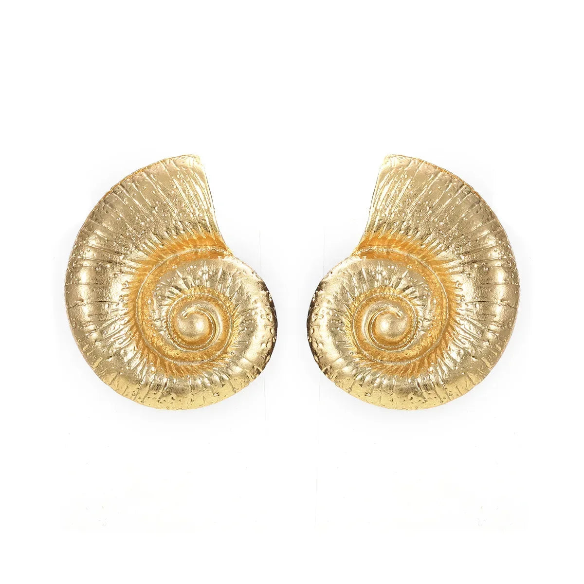 Snail Shell Shape Earrings Big Conch Stud Earrings for Women Bohemia Charm Summer Beach Choker Jewelry Holiday Accessories Gifts