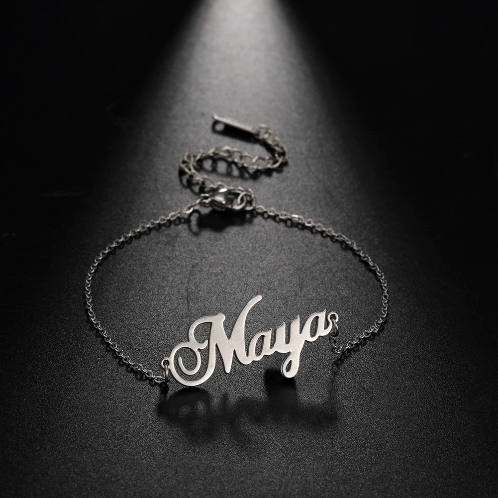 Lemegeton Customized Name Anklets for Women Men Personalized Foot Anklet Stainless Steel Chain Anklet Beach Summer Jewelry Gifts
