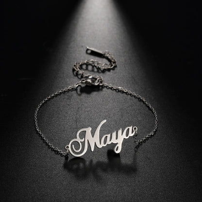 Lemegeton Customized Name Anklets for Women Men Personalized Foot Anklet Stainless Steel Chain Anklet Beach Summer Jewelry Gifts
