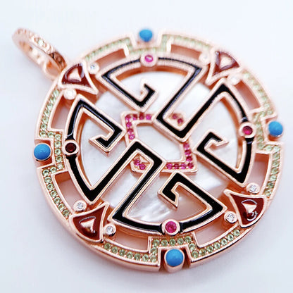 Pendant Asian Ornament,2022 Spring New Gracefully Fine Jewelry Ethnic 925 Sterling Silver Gift For Women