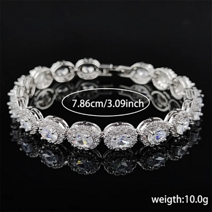 2024 New Luxury Blue Red Green Black Color Bracelet Bangle for Women Anniversary Gift Jewelry Wholesale S6923